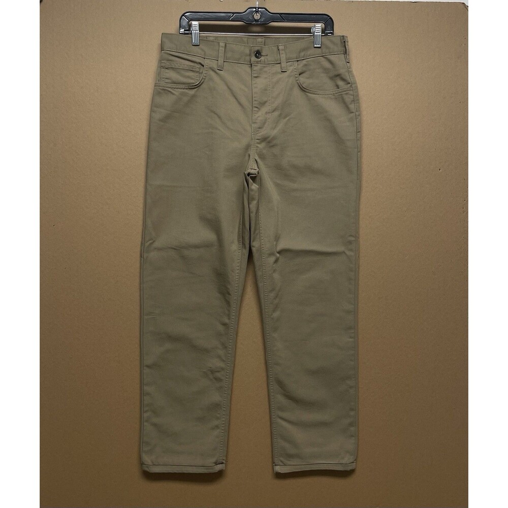Patagonia Organic Cotton Men’s Short-Length Khaki Pants Size W33 L28 Flat Front